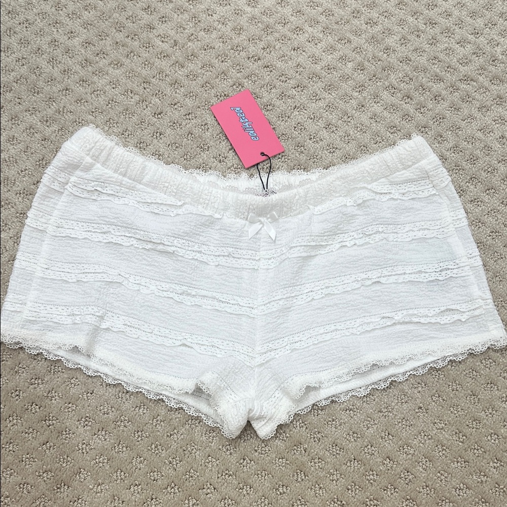 Edikted White Lace Shorts. Never worn.